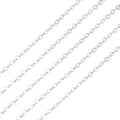 Elecrelive 3.28 Feet 925 Sterling Silver Cable Chains 1.5mm Thin Small Link Silver Necklace Permanent Jewelry Chain for Women Minimalist Necklace Bracelet Making - color: Sterling Silver,Cable Chain