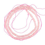 160pcs 4x2mm Natural Pink Rose Quartz Stone Disk Rondelle Spacer Semi Precious Gemstone Loose Beads for Jewelry Making 15 Inch - color: Pink Rose Quartz
