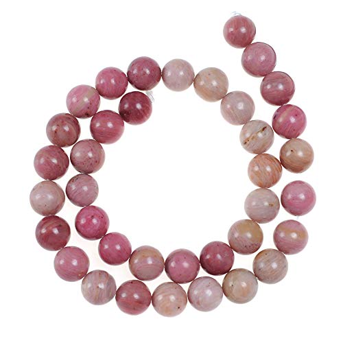 6mm Pink Mahogany Stone Beads Natural Gemstone Loose Beads for DIY Jewelry Making Approxi 15.5 inch 45pcs 1 Strand per Bag - color: Pink Mahogany, size: 6MM