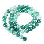 90pcs Adabele AAA Natural Banded Green Agate Healing Gemstone 4mm (0.16 inch) Small Round Loose Beads Gem Stone Spacer GC19-4 - color: Banded Green Agate, size: 4mm (90pcs/1 Strand)