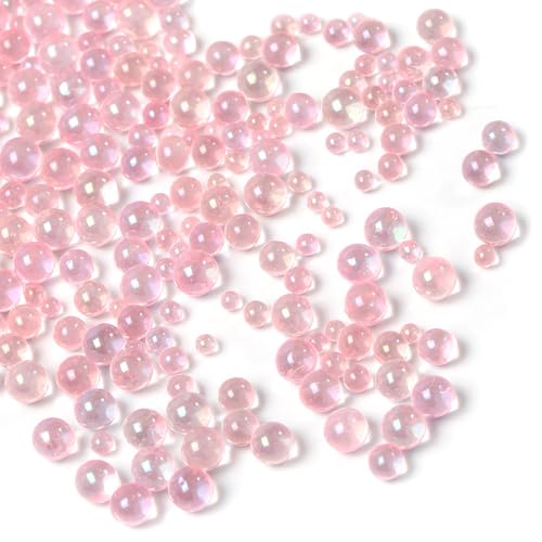 Acrylic Micro Beads 0.5-3mm -40000 Pcs- Premium Seed Beads for Resin Art, Nail Art, Jewelry Making, DIY Crafts, Model Building, Vase Filler & Decorative Scatter (Pink) - color: Pink