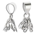 5pcs Adabele Authentic 925 Sterling Silver Hypoallergenic Pendant Clasp Soldered Folding Donut Bail Loop 8mm x 5mm for DIY Craft Jewelry Making SS181-3 - color: Sterling silver, size: 8mm x 5mm - 5pcs
