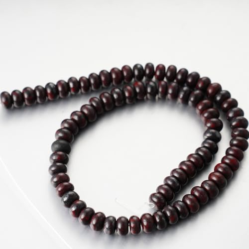5x8mm Natural Beads Rondelle Spacer Loose Beads for Jewelry Making DIY Crafts Design Handcraft Making 1 Strand 15.5"(Blood Stone) - color: Blood Stone