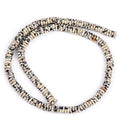 GEM-Inside 2x6mm Natural Dalmatian Dalmation Jasper Stone Heishi Disc Rondelle Spacer Beads for Jewelry Making Full 15" Strand Energy Stone Healing Power Crystal Crystal - color: Dalmation Jasper
