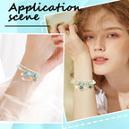SUNNYCLUE 1 Box 4 Sets Moon Bracelets Making Kits Multi Bracelet Set Bohemian Multilayer Bracelets Stars Planet Crescent Charms Glass Beads for Jewelry Making Kits Adults Adult Supplies - style: Star & Moon