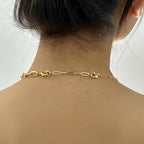FAMARINE Gold Silver Necklace Extender Chains for Women - color: gold A