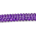 MJDCB 5A Natural South Africa Amethyst Gemstone Round Stone Beads for Jewelry Making DIY Bracelet Necklace (12mm) - color: South Africa Amethyst, size: 12mm