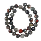 Natural Stone Beads 6mm African Blood Gemstone Round Loose Beads Crystal Energy Stone Healing Power for Jewelry Making DIY,1 Strand 15" - color: African Blood, size: 6mm