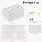 Jewelry Drawers Organizer Trays,4 Layer Stackable Jewelry Drawer Inserts Velvet Jewelry Tray Storage Display Tray for Earring Necklace Rings Bracelet