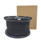 1/4" Black Shock Cord, Marine Grade Polyester Bungee Cord, 500 ft Spool, UV Resistant Elastic Rope - size: (#8) 1/4" x 500 feet