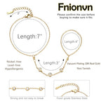 Gold Bracelets for Women Hand Chain Bracelet Stack Stainless Steel Non Tarnish Beach Jewelry Dainty Womens Bracelets Summer Essentials Trendy Handchain Link Bracelets for Women - color: Gold Chain with Zirconia