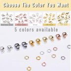 90Pcs Fadeless Lobster Claw Clasps (10mm) & Jump Rings for Jewelry Making, Necklace Bracelet Findings & Supplies (14K Gold Plated) - color: 14K Gold Plated