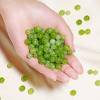 8mm Natural Green Peridot Gemstone Beads Polished Round Smooth Stone Beads for Bracelets Jewelry Making 15inch Loose Beads - color: Green Peridot, size: 8mm