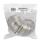 Beadalon Remembrance Stainless Steel Memory Wire, Round, Bracelet, Large, Bright, 8 oz, approx. 480 coils - size: Bracelet, Large, style: 8 oz, approx. 480 coils