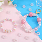 20Pcs Natural Rose Quartz Large Hole Beads, 8x14mm Rondelle Gemstone Spacer Beads 6mm Big Hole for Jewelry Making, Beading Bracelets, Macrame & Hair Braiding - color: Pink Rose Quartz