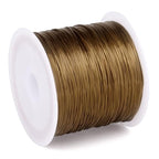 492FT Jewelry Wire 32 Gauge Tarnish-Resistant Copper Beading Wires Roll Bulk for DIY Crafts Jewelry Making, Antique Bronze - color: Antique bronze, size: 0.2mm