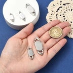 DanLingJewelry 5Pcs 5 Sizes Release Stainless Steel Buckle Clasps Metal Spring Cuban Link Clasps for DIY Bracelet Necklace Chain Jewelry Making - color: 5pcs - cuban clasps