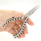 The Beadsmith Chain Nose Pliers – Zebra Print Line – 5 inches (127mm) – Comfortable Handle with Double Leaf Springs – Jewelry Making Tool for Creating Bracelets, Earrings and Necklaces - size: chain nose - 5"