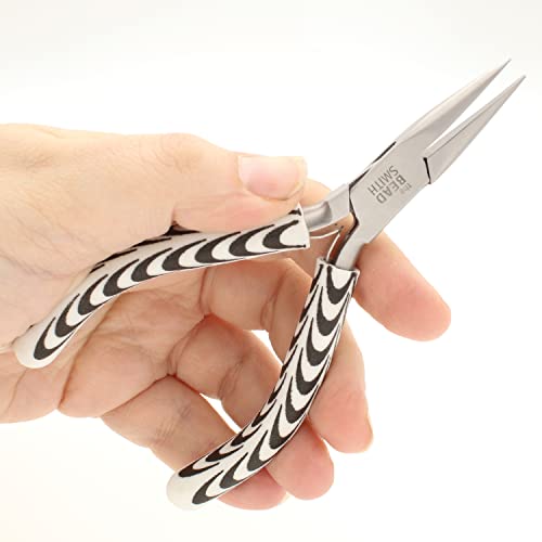 The Beadsmith Chain Nose Pliers – Zebra Print Line – 5 inches (127mm) – Comfortable Handle with Double Leaf Springs – Jewelry Making Tool for Creating Bracelets, Earrings and Necklaces - size: chain nose - 5"