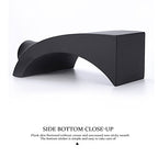 Oirlv Black Leatherette Necklace Pendant Chain Jewelry Bust Display Holder Stand (H15.34) - size: H15.16"