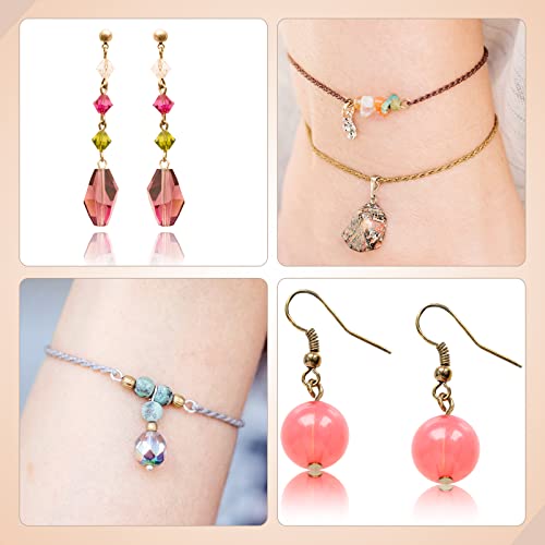 Junkin 1400 Pcs Eye Pins Mix Jewelry Findings 0.63 * 0.79 * 1.18 in Open Eye Head Pins Findings for Jewelry Making DIY Necklace Bracelets(Gold, Silver) - color: Gold, Silver