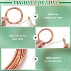 BENECREAT 19.7Ft Square Copper Wire, 16 Gauge Pure Copper Wire, Craft Wire for Jewelry Making, Gem Metal Wrap, Garden, Sculpting, Armature, Half Hard - size: 16 Gauge