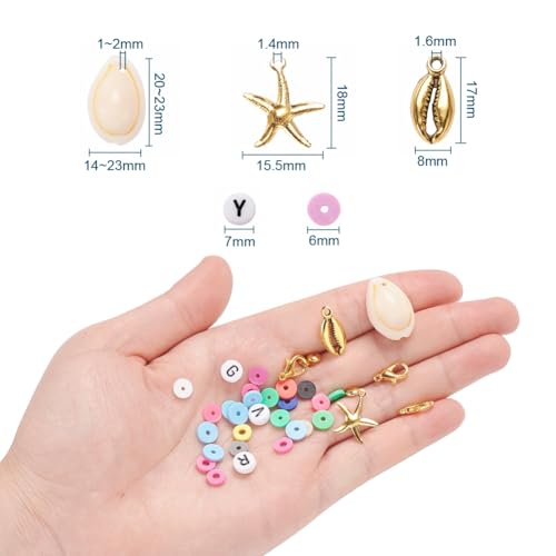 2938 Pcs Clay Beads Bracelet Making Kit, Flat Preppy Beads for Friendship Bracelets, Polymer Clay Bead with Charms for Jewelry Making - color: Clay Beads Kit (1 Box with Accessories)-about 2938pcs