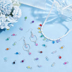 PH PandaHall 110pcs 22 Colors Crystal Bead Charms, 5mm Crystal Dangle Charm Pendants Acrylic Bicone Beads Charms Tiny Bead Dangles for DIY Earring Necklace Bracelet Keychain Jewelry Making