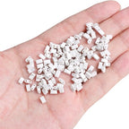 Beadia Natural White Howlite Stone Tila Beads 5x2mm Rectangle 2-Hole Spacer Beads for DIY Bracelet Earring Making 15"/Strand - color: White Howlite, size: 5x2mm