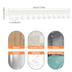 2 Pack Necklace Holder - Hanging Jewelry Organizer, Self-Adhesive, Wall Mount (White) - color: White