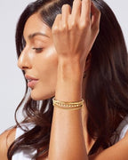 WOWORAMA Adjustable Slider Bracelets for Women Bar Friendship Bangle Bracelet for Women Gold/White Gold/Rose Gold Bolo Bracelet - color: Triple Bar-Gold
