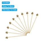 PATIKIL 100Pcs Rose Gold Ball Head Pins Jewelry Making 24 Gauge 18mm Wire Head Pins Brass Round Ball Head Pins Metal End Head Pins for DIY Craft Necklaces Bracelets Earrings - color: Rose Gold, size: 18mm