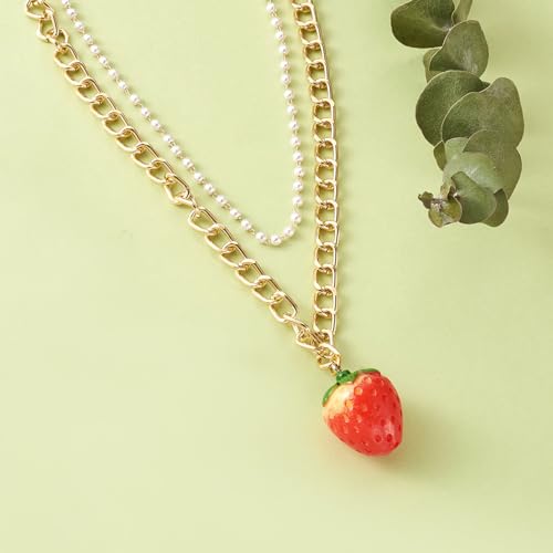 Craftdady Fruit Dangle Charms Pendants Cute Resin Food Pendants Apple Orange Pineapple Strawberry Pendants Lovely Vegetable Mushroom Charms for DIY Craft Earring Bracelet Necklace Jewelry Making - color: Mixed Shape