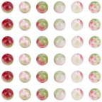 1 Box 50PCS 10MM Natural Watermelon Stone Beads Round Pink Green Persian Jade Tourmaline Energy Crystal Gemstone Power Loose Spacer Bead Bulk for Jewelry Making Bracelet Necklace DIY Craft - size: 10mm 50pcs