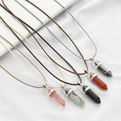 100 Pcs Waxed Necklace Cord with Clasp Bulk Necklace String Bracelet Rope Cords for Jewelry Making Pendants DIY Supplies (Brown, 18 Inches) - style: Brown