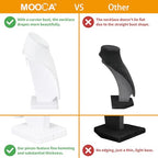 MOOCA 2 Pcs Necklace Chain Jewelry Bust Display Holder Stand, Necklaces Display Mannequin Bust, Jewelry Bust Stand, 11 1/4" H, White Leatherette - color: 1) White Faux Leather, 2 pieces