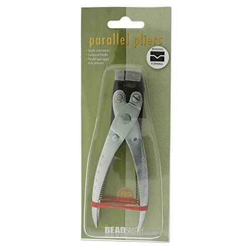 The Beadsmith Bending and Forming Parallel Plier, 5.25 inches (135mm), Steel tool for jewelry making, with spring handle - style: Bending & Forming - 135mm