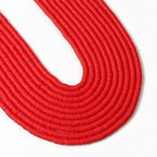 3600 pcs Red Clay Beads for Bracelets Making, 10 Strands Flat Round Polymer Clay Beads 6mm Spacer Heishi Beads for Jewelry Making Earring Necklace - color: Red