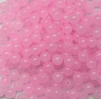 200PCS Glass Beads 8mm Glass Beads for Bracelets Necklaces Jewelry Making DIY Crafts (Pure Pink) - color: 7Pure pink