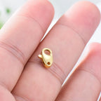 14K Gold Jewelry Clasp Necklace Extender Clasp Bracelet Extension Connector for DIY Necklace Bracelet Anklet Jewelry Making (Style 5) - size: Style 5-Yellow