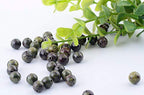 Natural Stone Beads 100pcs 10mm Dragon Blood Stone Round Genuine Stone Beading Loose Gemstone DIY Smooth Beads for Bracelet Necklace Earrings Jewelry Making (Dragon Blood Stone Red, 10mm) - color: Dragon Blood Stone Red, size: 10mm