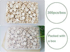 Turquoise Star Beads Bulk for Jewelry Making 300pcs 8 * 12mm White Natural Stone Space Beads for Hair,Garland Keychain, Lanyard, DIY Handmade Craft,Necklace, Bracelet Supplies - color: White Star