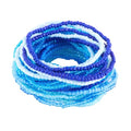 16-30Pcs Handmade Bohemian Colorful Crystal Seed Beads Stackable Adjustable Elastic Stretch Multilayerd Bracelets for Women Summer Vacation Beach Boho Bangle Jewelry - color: blue