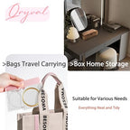 Jewelry Organizer and Storage Box with 24 EVA Anti Tarnish Bags, Travel Acrylic Case for Earrings, Necklaces & Rings, Elegant Gift for Women & Girls (S&Organizer(Clear)) - size: S&organizer(clear)