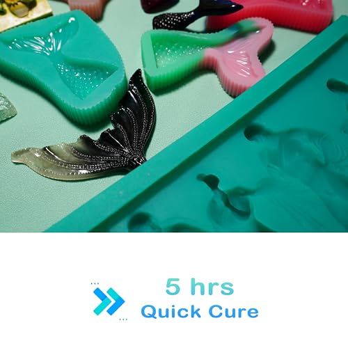 BBDINO Silicone Mold Making Kit, Super Elastic Liquid Silicone for Molds Making 3h Fast Cure 1 Gallon Kit (140.8oz) Translucent, 1A:1B Mixing Ideal for Molds Casting of Resin/Candle/Soap/Plaster - color: 141 Oz Clear