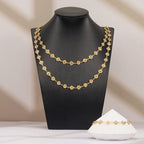 YOUBEIYEE 4 Meters Gold Plated Hollow Heart Chain for Jewelry Making Stainless Steel Link Chains Bulk on Spool - color: Heart Gold