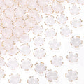 100pcs Cherry Blossom Beads, 5-Petal Gradient Acrylic Flower Beads, Mini Spacer Hair Accessories Halloween Christmas for Bracelets Earring Jewelry Making- White - color: White-B Styles