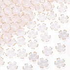 100pcs Cherry Blossom Beads, 5-Petal Gradient Acrylic Flower Beads, Mini Spacer Hair Accessories Halloween Christmas for Bracelets Earring Jewelry Making- White - color: White-B Styles