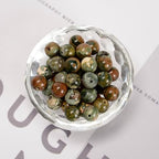 65Pcs 6mm Birdeye Rhyolite Natural Round Loose Real Stone Beads Gemstone Genuine for DIY Hand Made Craft Jewelry Bracelet Earring Necklace String Making Energy Healing Power - color: Birdeye Rhyolite, size: 6mm