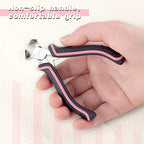 Mini End Cutting Pliers 4 Inches Flush Cut Pliers for Jewelry Making Nail Puller Tool for Carpenter Mini End Nippers for Zipper Install Stops Repair, Pink Tool for Women - style: End Cutting Pliers